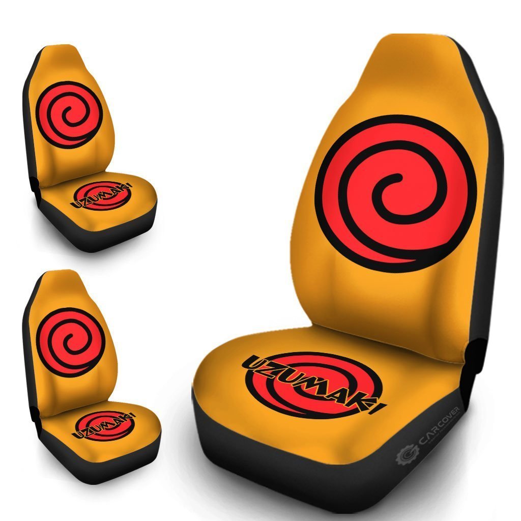 Uzumaki Clan Symbol Car Seat Covers Custom Anime Car Accessories - Gearcarcover - 4