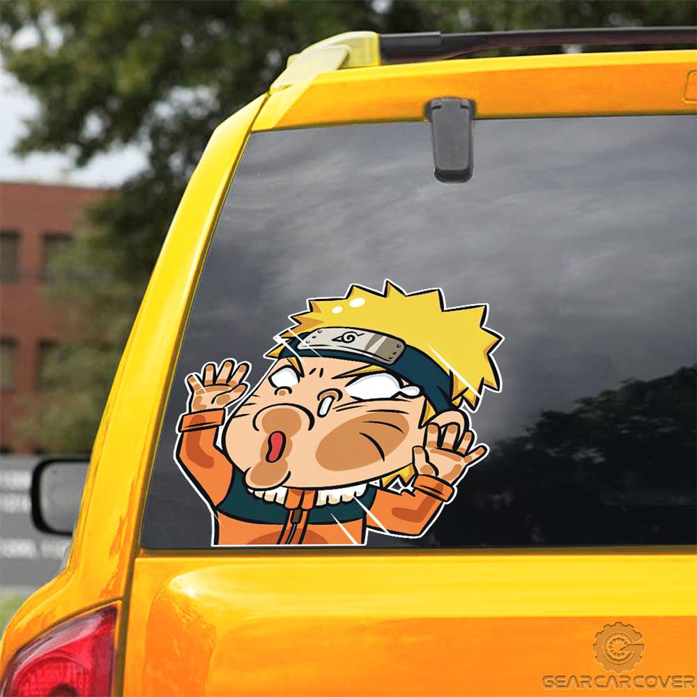 Uzumaki Hitting Glass Car Sticker Custom Naru Car Funny Accessories - Gearcarcover - 3