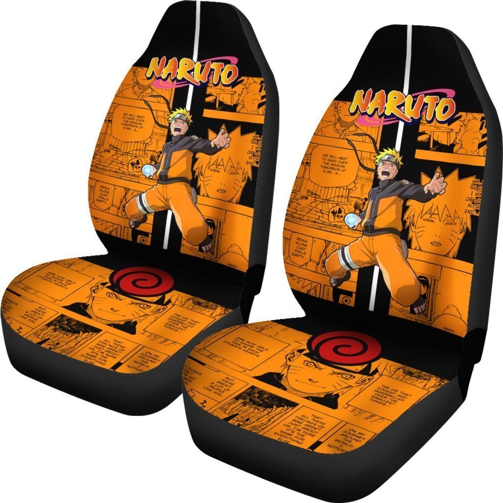 Uzumaki Jutsu Car Seat Covers Custom Anime Car Interior Accessories - Gearcarcover - 2