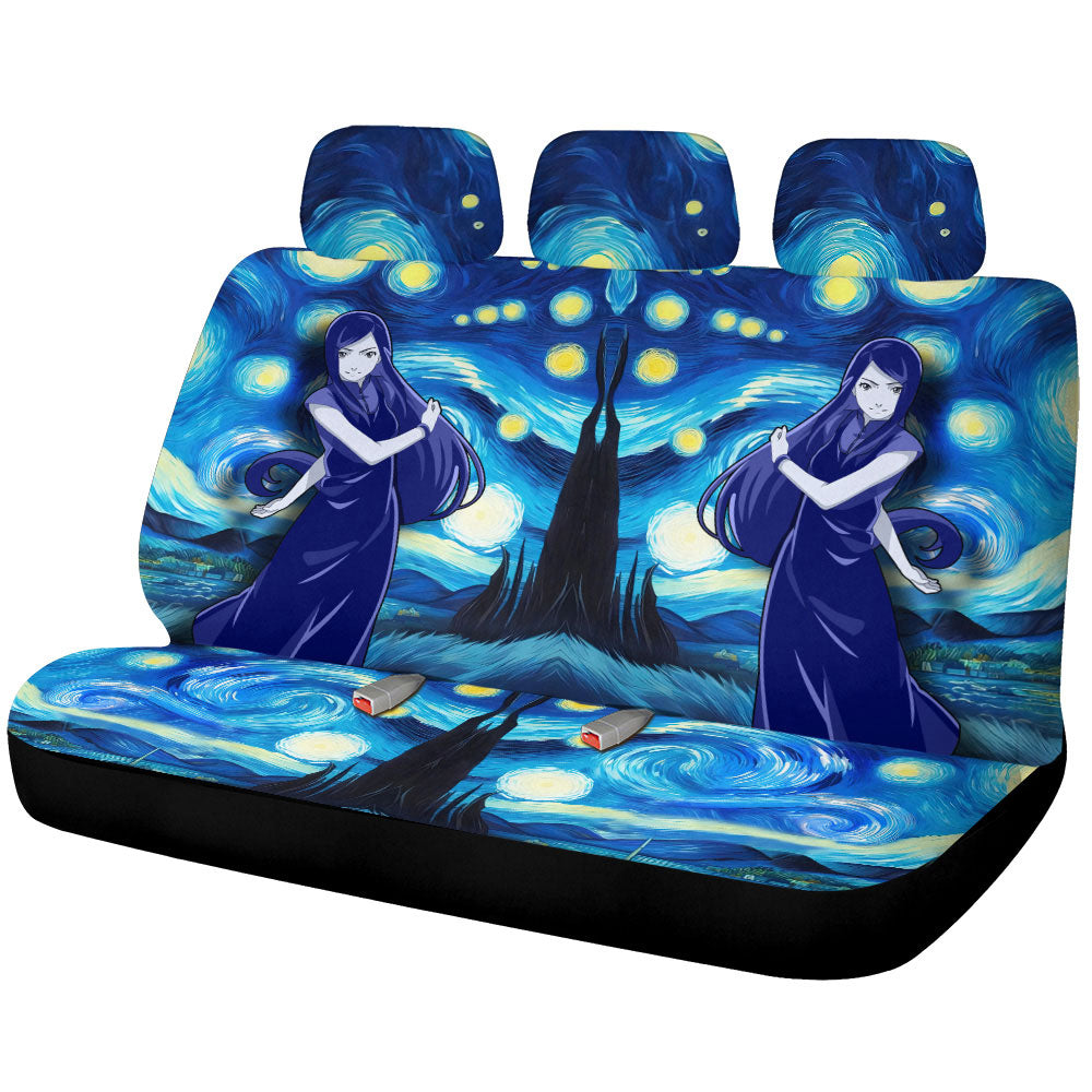 Uzumaki Kushina Car Back Seat Covers Custom Starry Night Styles - Gearcarcover - 1