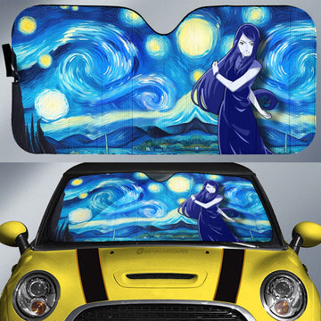 Uzumaki Kushina Car Sunshade Custom Starry Night Styles - Gearcarcover - 1