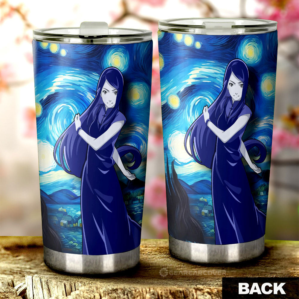 Uzumaki Kushina Tumbler Cup Custom Starry Night Styles - Gearcarcover - 2