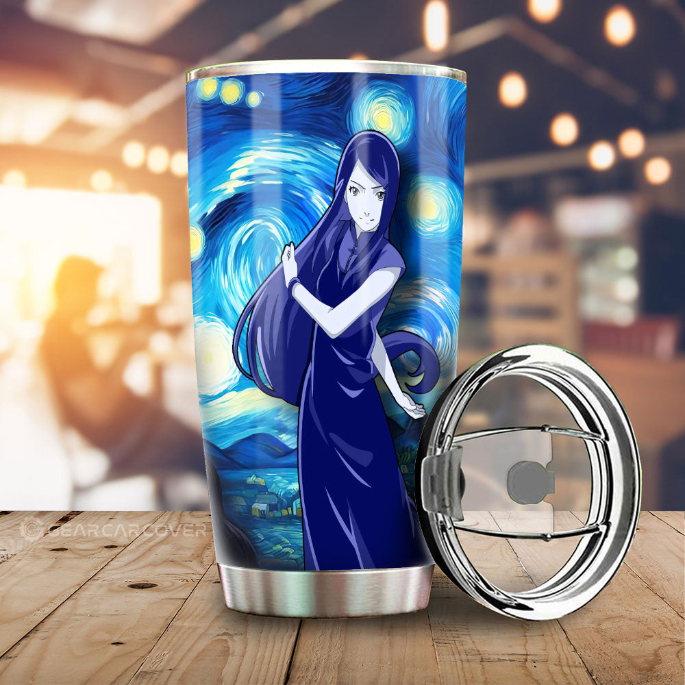 Uzumaki Kushina Tumbler Cup Custom Starry Night Styles - Gearcarcover - 1