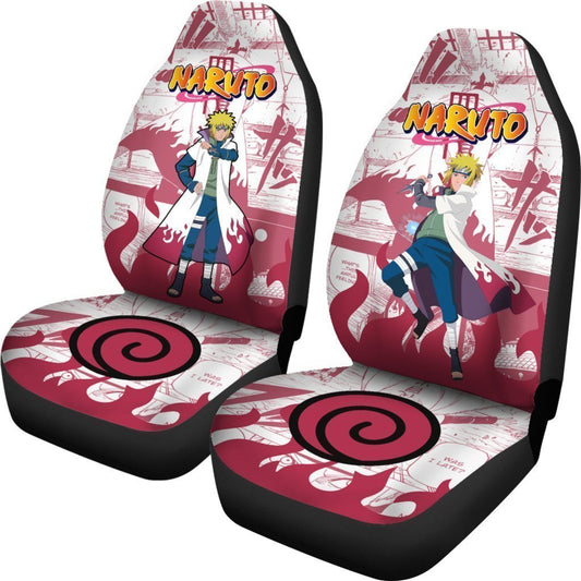 Uzumaki Minato Car Seat Covers Custom Anime Car Accessories - Gearcarcover - 2