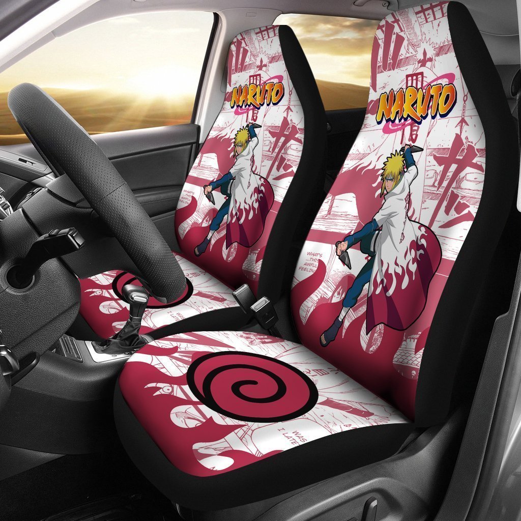 Uzumaki Minato Jutsu Car Seat Covers Custom Anime Car Accessories - Gearcarcover - 1
