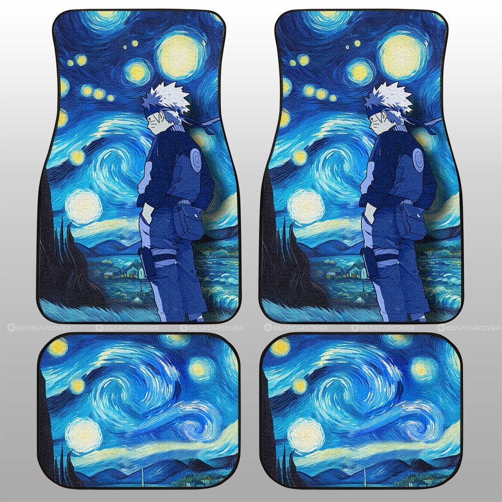 Uzumaki Naruto Car Floor Mats Custom Starry Night Styles - Gearcarcover - 1