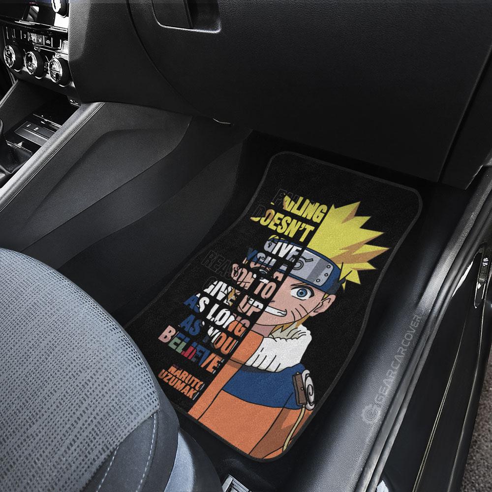 Uzumaki Quotes Car Floor Mats Custom Anime Car Accessoriess - Gearcarcover - 4