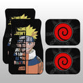 Uzumaki Quotes Car Floor Mats Custom Anime Car Accessoriess - Gearcarcover - 1