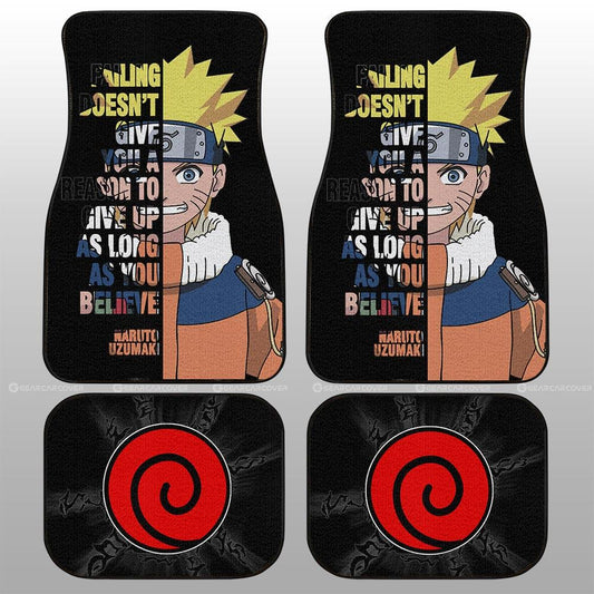 Uzumaki Quotes Car Floor Mats Custom Car Accessoriess - Gearcarcover - 2