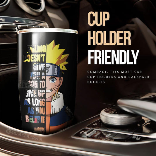 Uzumaki Quotes Tumbler Cup Custom Anime Car Accessoriess - Gearcarcover - 2