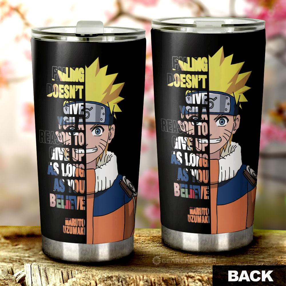 Uzumaki Quotes Tumbler Cup Custom Anime Car Accessoriess - Gearcarcover - 3