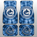 Vancouver Canucks Car Floor Mats Custom Tie Dye Car Accessories - Gearcarcover - 1