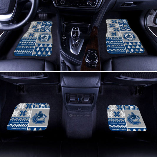 Vancouver Canucks Car Floor Mats Custom Ugly Style Car Accessories - Gearcarcover - 2