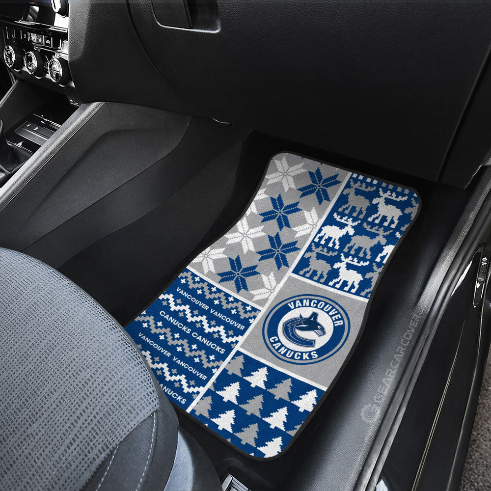 Vancouver Canucks Car Floor Mats Custom Ugly Style Car Accessories - Gearcarcover - 3