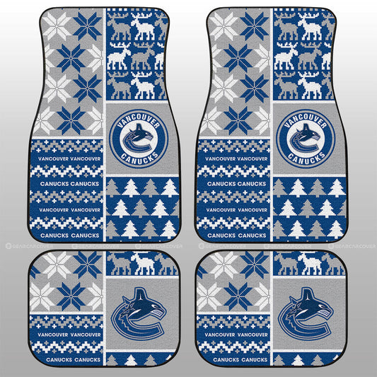 Vancouver Canucks Car Floor Mats Custom Ugly Style Car Accessories - Gearcarcover - 1