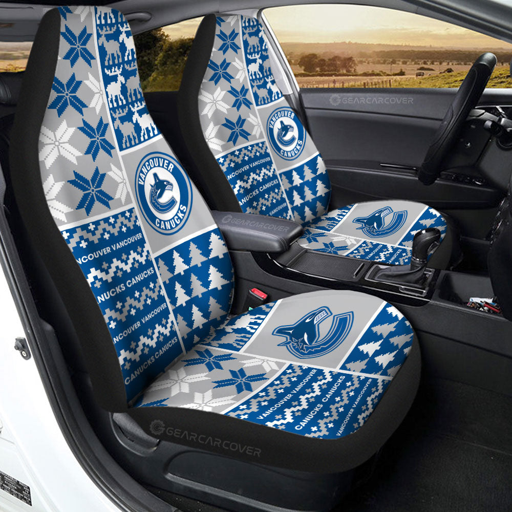 Vancouver Canucks Car Seat Covers Custom Ugly Style Car Accessories - Gearcarcover - 2