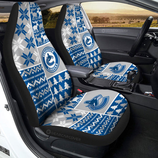 Vancouver Canucks Car Seat Covers Custom Ugly Style Car Accessories - Gearcarcover - 2