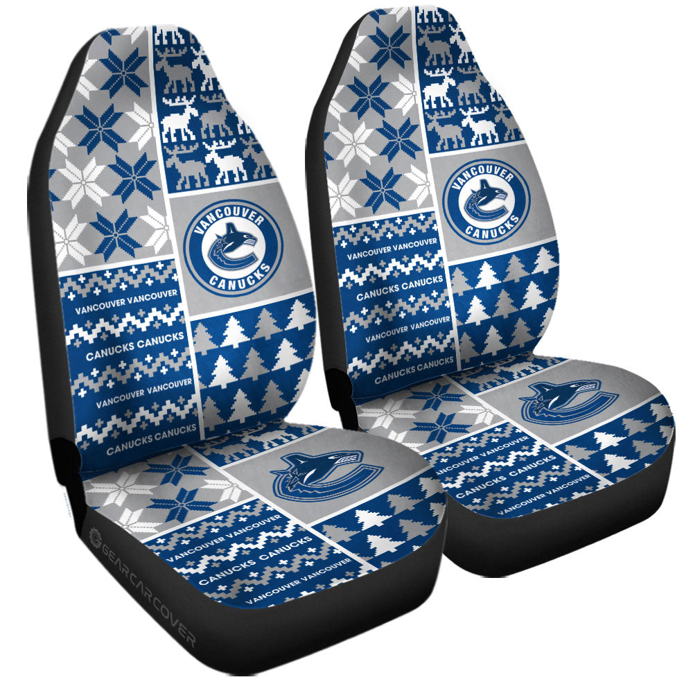 Vancouver Canucks Car Seat Covers Custom Ugly Style Car Accessories - Gearcarcover - 3
