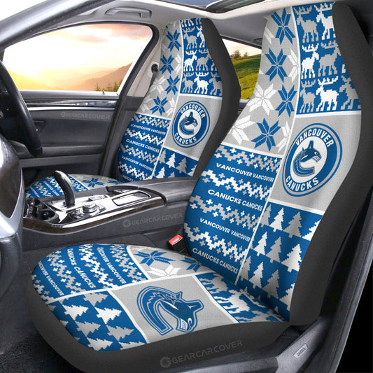 Vancouver Canucks Car Seat Covers Custom Ugly Style Car Accessories - Gearcarcover - 1