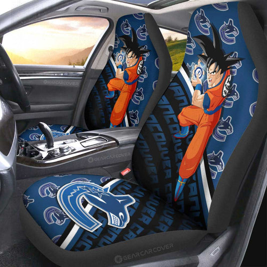 Vancouver Canucks Car Seat Covers Goku Car Decorations For Fans - Gearcarcover - 2