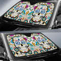 Vancouver Canucks Car Sunshade Custom Sugar Skull Car Accessories - Gearcarcover - 2