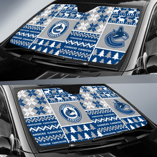 Vancouver Canucks Car Sunshade Custom Ugly Style Car Accessories - Gearcarcover - 2