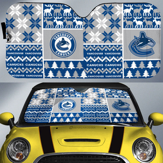 Vancouver Canucks Car Sunshade Custom Ugly Style Car Accessories - Gearcarcover - 1