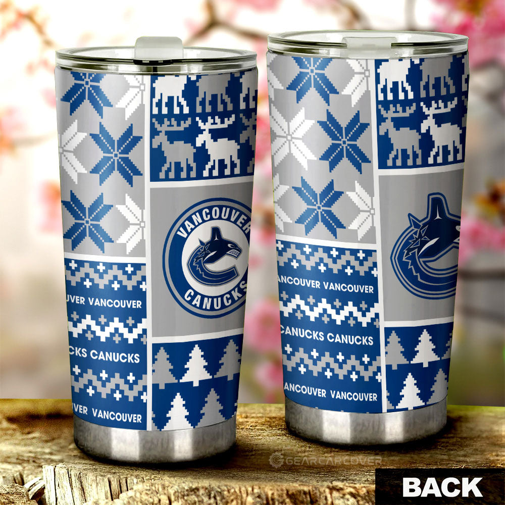 Vancouver Canucks Tumbler Cup Custom Ugly Style Car Accessories - Gearcarcover - 2