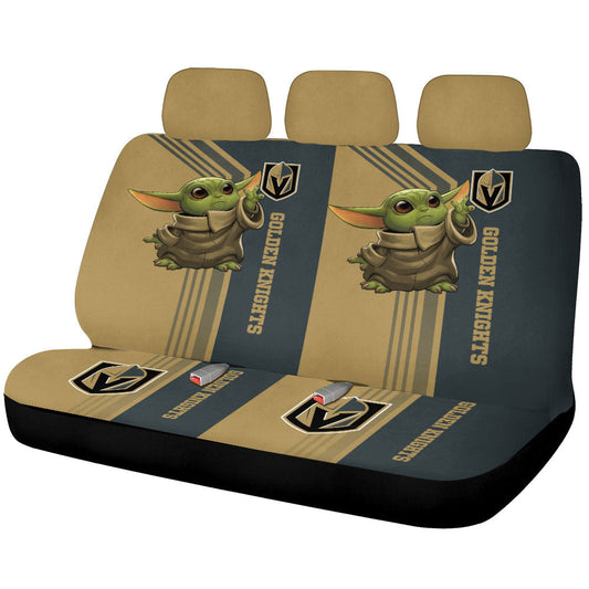 Vegas Golden Knights Car Back Seat Covers Custom Car Accessories - Gearcarcover - 1