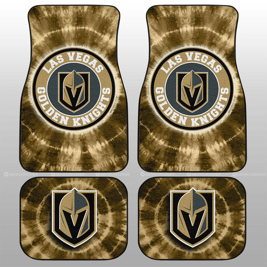 Vegas Golden Knights Car Floor Mats Custom Tie Dye Car Accessories - Gearcarcover - 1