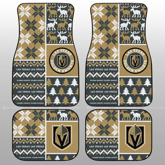 Vegas Golden Knights Car Floor Mats Custom Ugly Style Car Accessories - Gearcarcover - 1