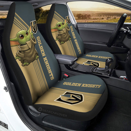 Vegas Golden Knights Car Seat Covers Baby Yoda Car Accessories - Gearcarcover - 2