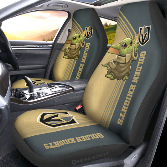 Vegas Golden Knights Car Seat Covers Baby Yoda Car Accessories - Gearcarcover - 1