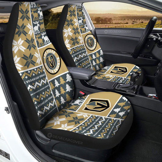 Vegas Golden Knights Car Seat Covers Custom Ugly Style Car Accessories - Gearcarcover - 2
