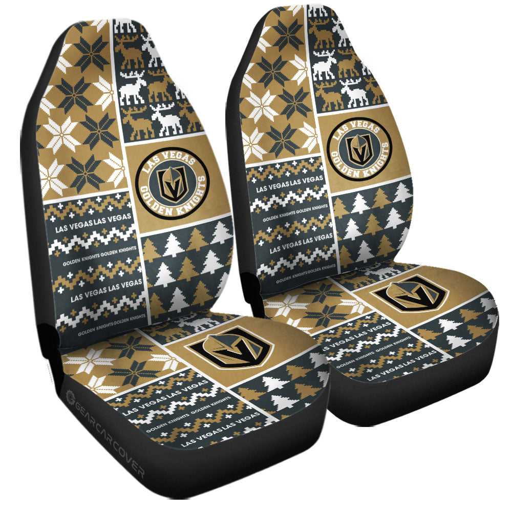 Vegas Golden Knights Car Seat Covers Custom Ugly Style Car Accessories - Gearcarcover - 3