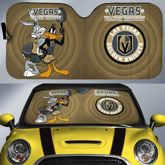 Vegas Golden Knights Car Sunshade Custom Car Accessories - Gearcarcover - 1