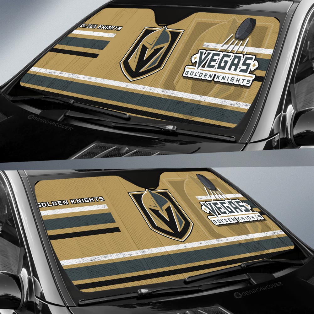 Vegas Golden Knights Car Sunshade Custom Car Accessories - Gearcarcover - 2