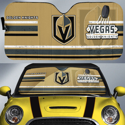 Vegas Golden Knights Car Sunshade Custom Car Accessories - Gearcarcover - 1