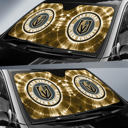 Vegas Golden Knights Car Sunshade Custom Tie Dye Car Accessories - Gearcarcover - 2