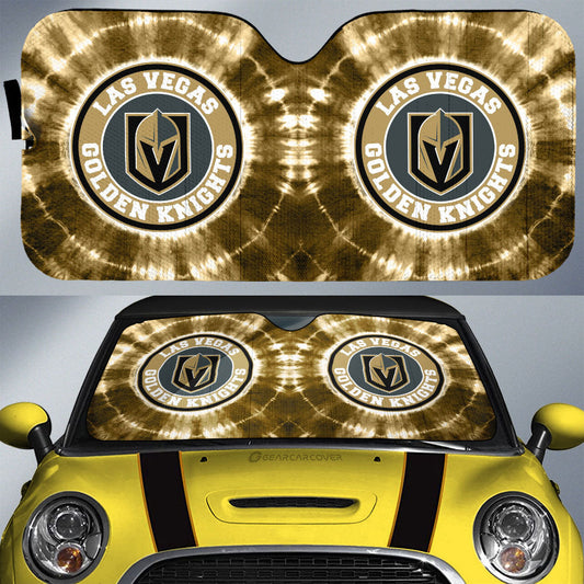 Vegas Golden Knights Car Sunshade Custom Tie Dye Car Accessories - Gearcarcover - 1