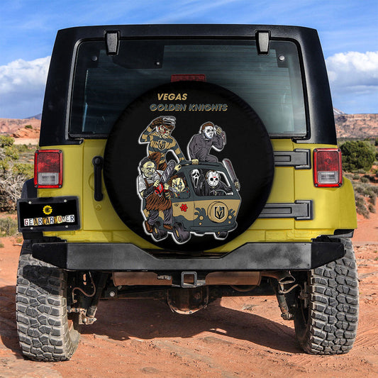 Vegas Golden Knights Spare Tire Covers Horror Characters Car Accessories - Gearcarcover - 2