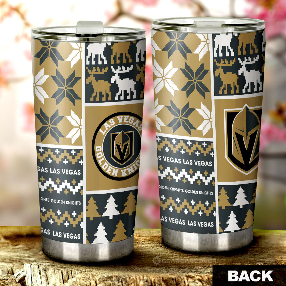 Vegas Golden Knights Tumbler Cup Custom Ugly Style Car Accessories - Gearcarcover - 2