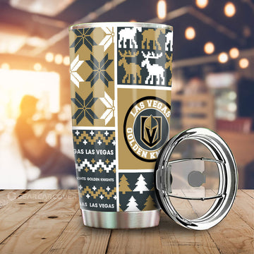 Vegas Golden Knights Tumbler Cup Custom Ugly Style Car Accessories - Gearcarcover - 1
