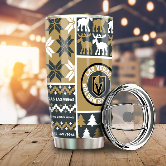 Vegas Golden Knights Tumbler Cup Custom Ugly Style Car Accessories - Gearcarcover - 1