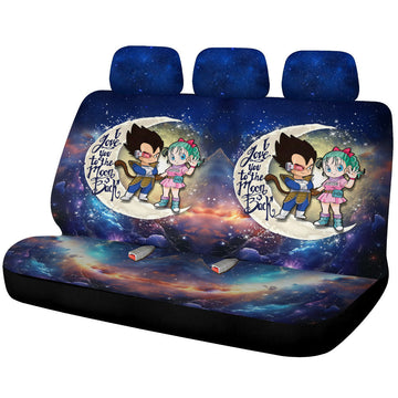 Vegeta And Bulma Car Back Seat Covers Custom Car Accessories - Gearcarcover - 1