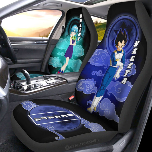 Vegeta And Bulma Car Seat Covers Custom Car Accessories - Gearcarcover - 2