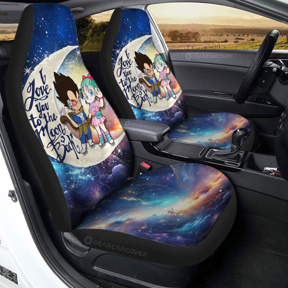 Vegeta And Bulma Car Seat Covers Custom Car Accessories - Gearcarcover - 2