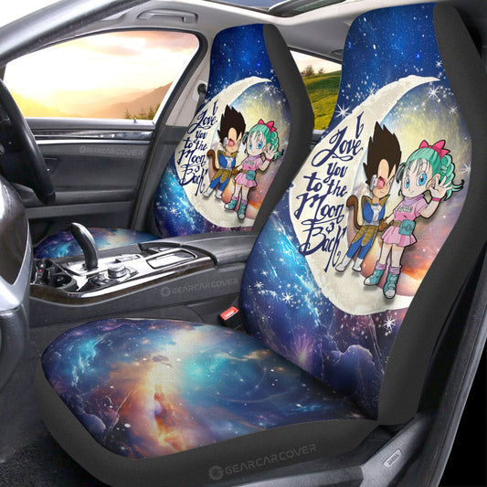 Vegeta And Bulma Car Seat Covers Custom Car Accessories - Gearcarcover - 1