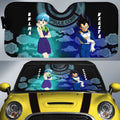 Vegeta And Bulma Car Sunshade Custom Car Accessories - Gearcarcover - 1