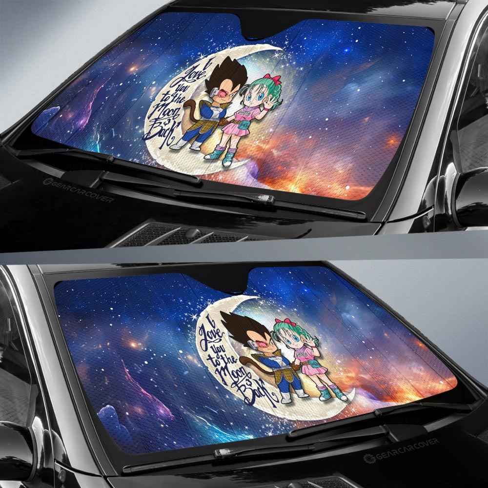 Vegeta And Bulma Car Sunshade Custom Car Accessories - Gearcarcover - 2